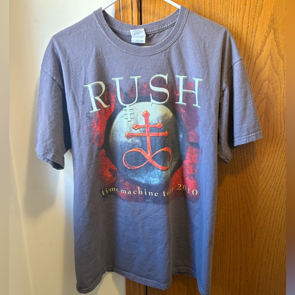Rush Time Machine tour 2010 band concert t shirt size large